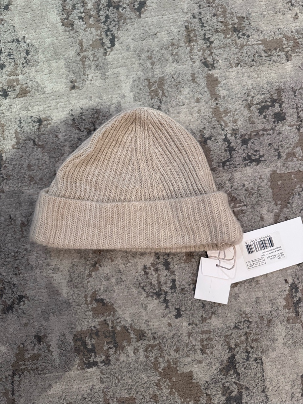 American Vintage Beige Knit Cuffed Beanie - Men